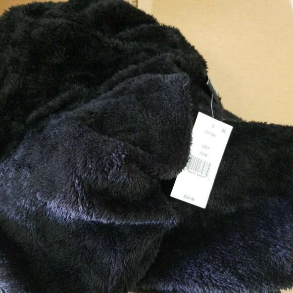 DKNY Fleece-Lined Knit Infinity Scarf Great Gift dark gray - Picture 3 of 4